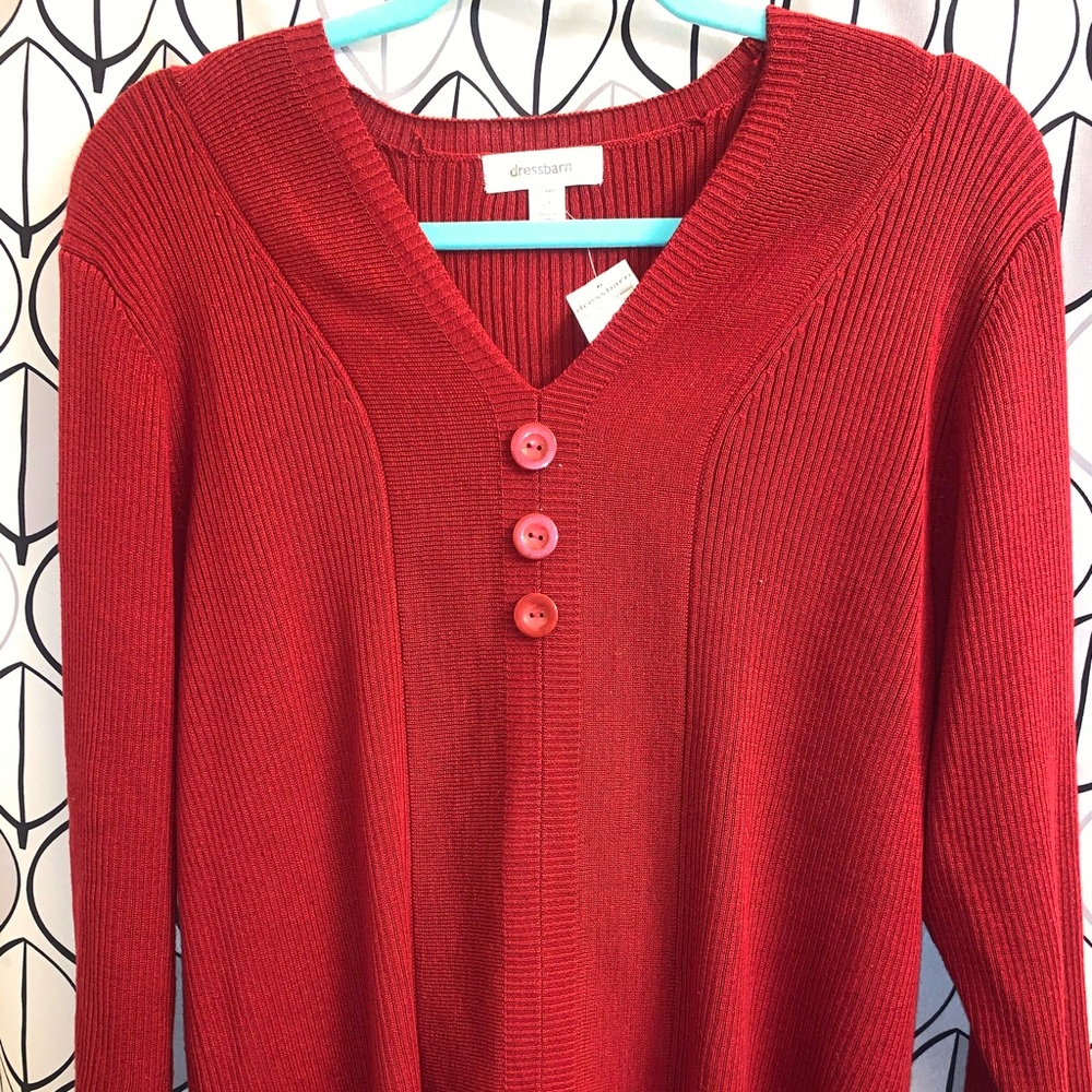 Red Dressbarn Sweater